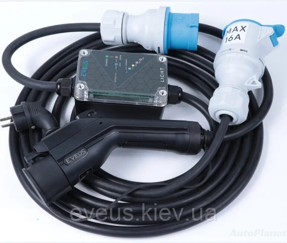 ЗАРЯДКА ДЛЯ ЭЛЕКТРОМОБИЛЯ TYPE 1 EVEUS 7.4 КВТ LIGHT - фото 2