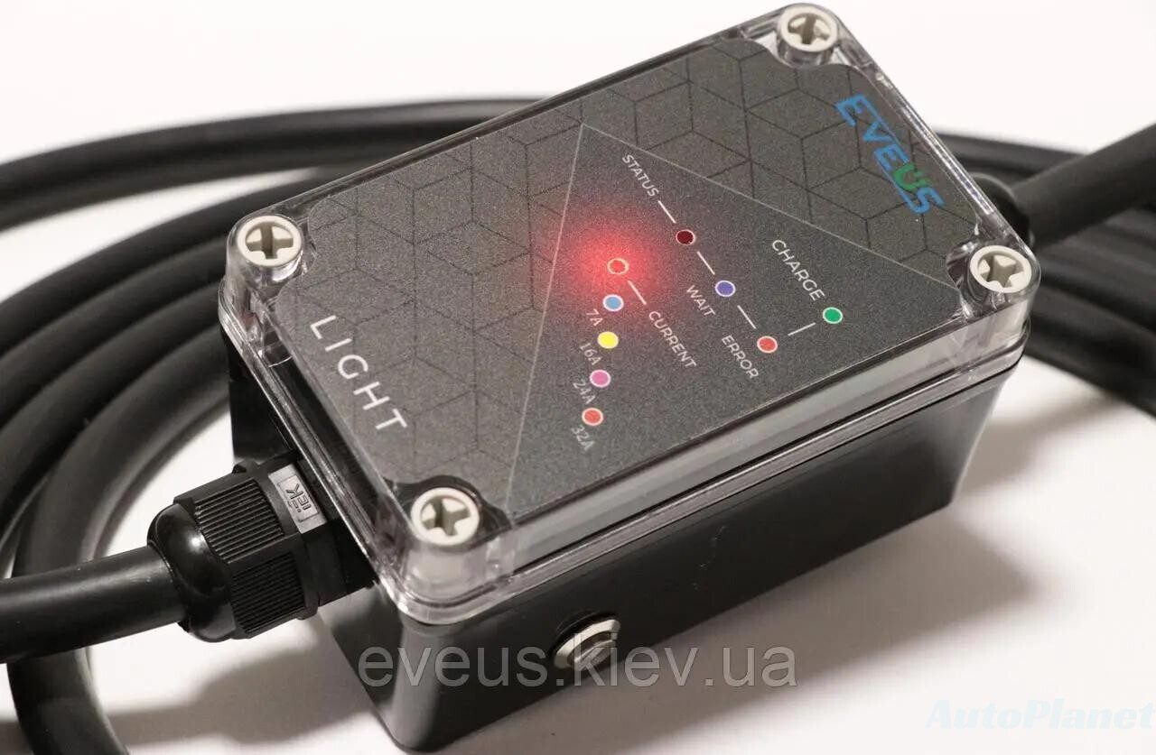 ЗАРЯДКА ДЛЯ ЭЛЕКТРОМОБИЛЯ EVEUS LIGHT TYPE 1 (7,4 КВТ, 32А) - фото 1