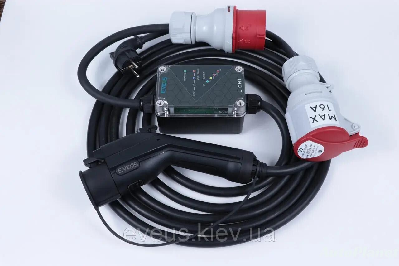 ЗАРЯДКА ДЛЯ ЭЛЕКТРОМОБИЛЯ EVEUS M32 T2 LIGHT 7.4 КВТ (TYPE 2) - фото 2