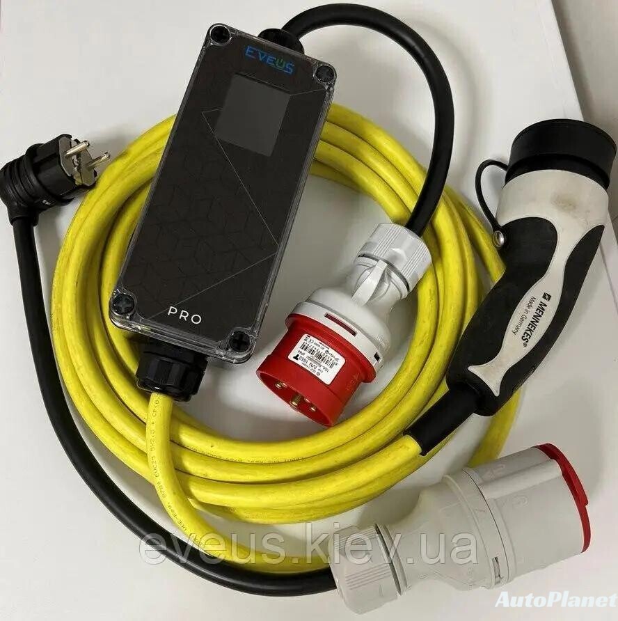 ЗАРЯДКА ДЛЯ ЭЛЕКТРОМОБИЛЯ EVEUS PRO TYPE 2 (11 КВТ, 3×16А) - фото 1