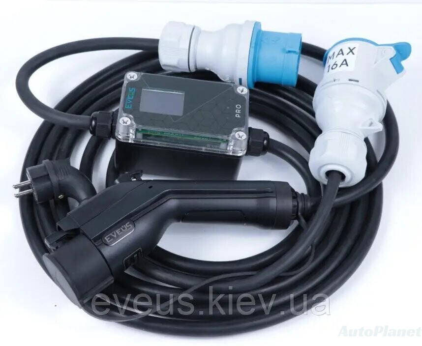 ЗАРЯДКА ДЛЯ ЭЛЕКТРОМОБИЛЯ EVEUS M32 T1 PRO 7.4 КВТ TYPE 1 - фото 1